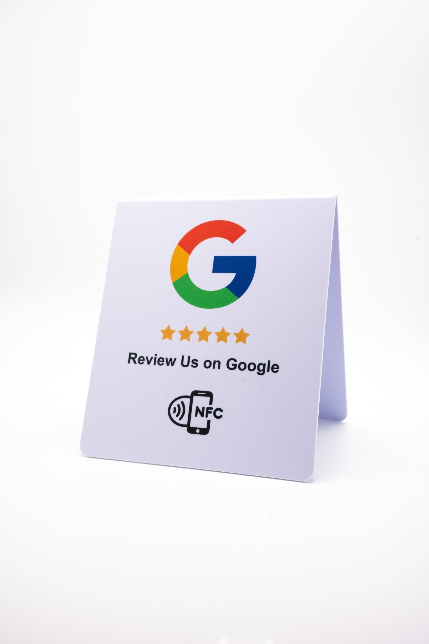 Doppelseitiger NFC - Aufsteller für mehr Google Bewertungen - Custom Ratings